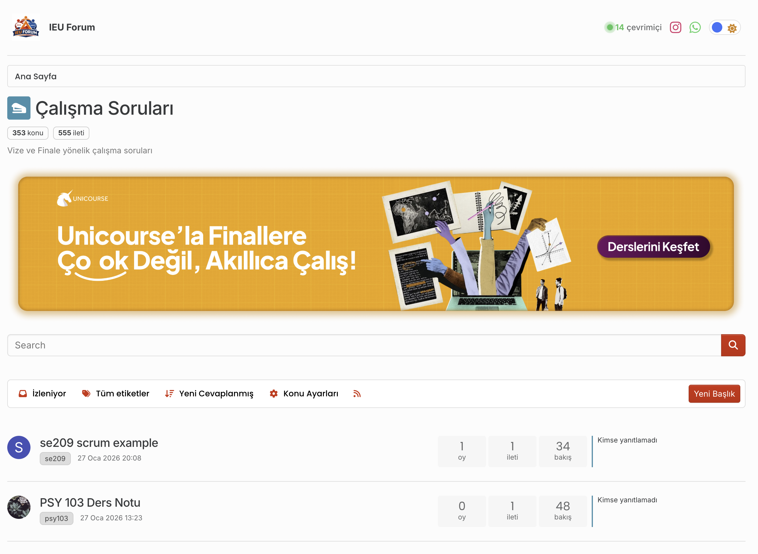 Unicourse Kategori Banner